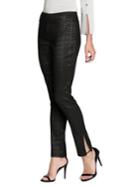 Nic+zoe Plaid Slit Pants