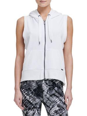 Dk Active Full-zip Sleeveless Hoodie