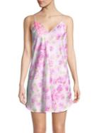 Betsey Johnson Rose Print Slip Dress