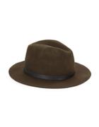 Scala Raw Edge Wool Fedora Hat