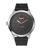 Reebok Liftraise 1.0 Stainless Steel Case And Silicone Strap Watch