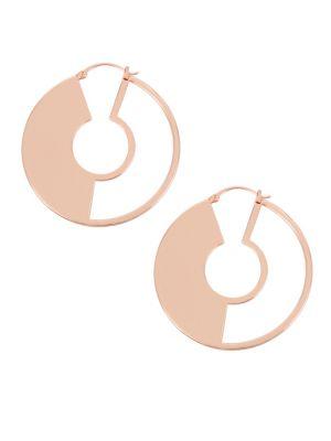 Bcbgeneration Heavy Metal Open Hoop Earrings
