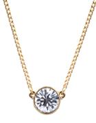 Givenchy Goldtone And Crystal Pendant Necklace