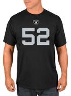 Majestic Khalil Mack Oakland Raiders Nfl Eligible Receiver Iii Cotton Jersey Tee