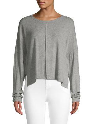 Tresics Luxe Ribbed Long-sleeve Top