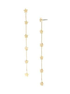 Bcbgeneration Beachcomber Goldtone Star Linear Earrings