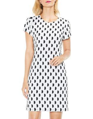 Vince Camuto Jacquard Dotted Dress