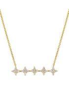 Sonatina 14k Yellow Gold & Diamond Bar Necklace
