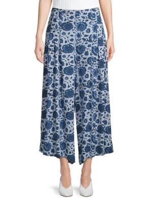 Free People Lady Printed Wide Leg Pants