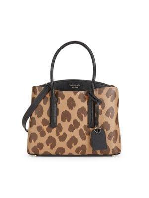 Kate Spade New York Margaux Leopard-print Leather Satchel