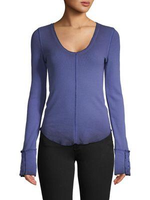 Free People Thermal Wrinkle Top