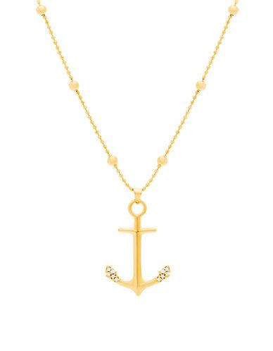 Lord & Taylor Cubic Zirconia Anchor Pendant Necklace