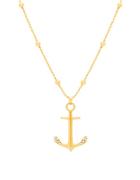 Lord & Taylor Cubic Zirconia Anchor Pendant Necklace