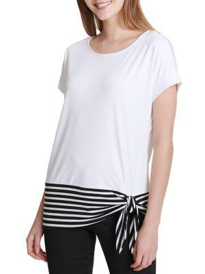 Calvin Klein Short Sleeve Striped Trim Tee