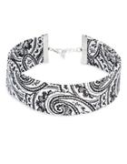 Design Lab Lord & Taylor Paisley Print Choker Necklace