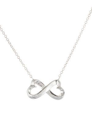 Lord & Taylor Sterling Silver Heart Infinity Necklace