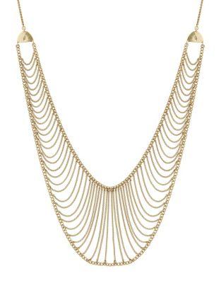 Lucky Brand Goldtone Chain Collar Necklace