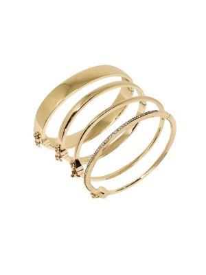 Michelle Campbell Pave White Crystal-embellished Bracelet