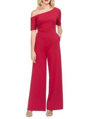 Vince Camuto One-shoulder Ponte Jumpsuit