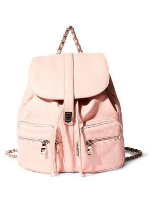 Steve Madden Pebbled Chained Backpack