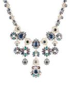 Marchesa Goldtone, Faux Pearl & Crystal Drama Collar Necklace