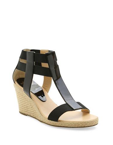 Andre Assous Pippi Patent Leather Wedge Sandals