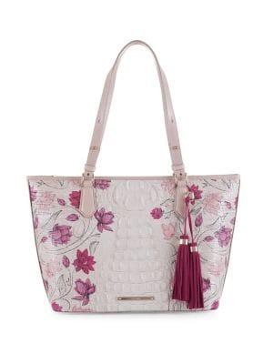 Brahmin Asher Medium Floral Embossed Tote