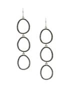 Sole Society Core Pave Items Crystal Drop Earrings