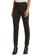 Donna Karan Windowpane Plaid Tapered Pants