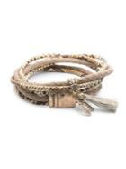 Lonna & Lilly Crystal Wish Bone Wrap Bracelet