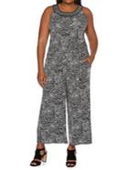 Rafaella Plus Printed Wide-leg Jumpsuit