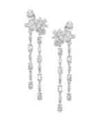 Nina Genoa Crystal Floral Drop Earrings