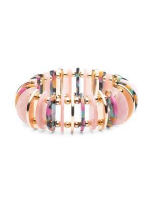 Trina By Trina Turk Meet Me In Malibu Goldtone Half Moon Stretch Bracelet
