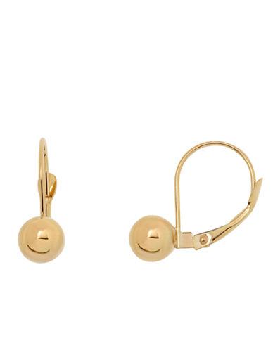 Lord & Taylor 14 Kt. Yellow Gold 6m Ball Earrings