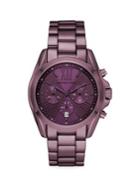 Michael Kors Bradshaw Purple Stainless Steel Bracelet Chronograph Watch
