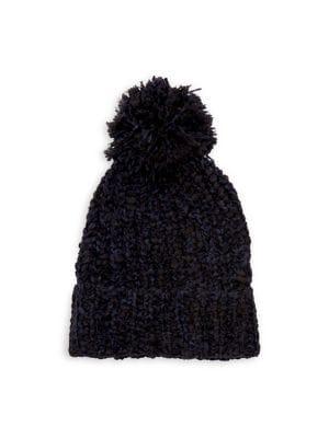 Joolay Pom-pom Ribbed Beanie