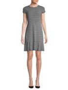Michael Michael Kors Reptile Printed Fit-&-flare Dress