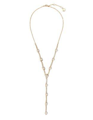 Vince Camuto Pearl And Pave Ivory Pearl And Crystal Necklace