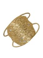 Sole Society Goldtone And Crystal Cuff Bracelet