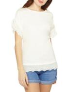 Dorothy Perkins Embroidered Trim Tee