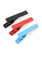 Black Brown Three-pack Primary Color Tie Clips