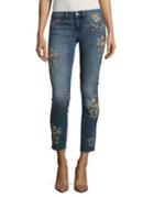 Blanknyc Floral Embroidered Jeans