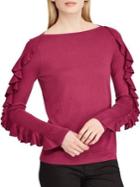 Lauren Ralph Lauren Ruffled-sleeve Sweater