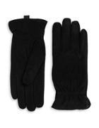 Isotoner Sherpa Lined Suede Gloves