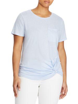 Lauren Ralph Lauren Plus Classic Twisted Tee