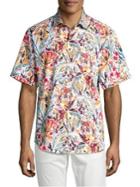 Tommy Bahama Short-sleeve Tropical Print Shirt