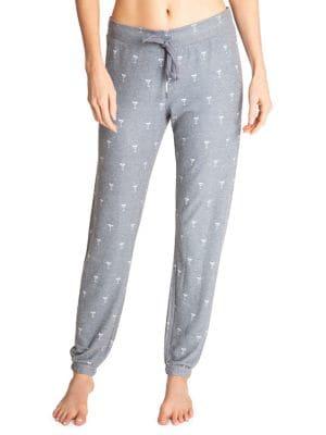 Pj Salvage Peachy Party Drawstring Joggers