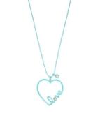 Betsey Johnson Heart Recolors Crystal Love Pendant Necklace