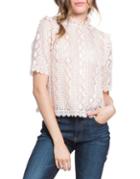 Plenty By Tracy Reese Scallop Trim Lace Blouse
