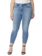 Rebel Wilson X Angels Plus Pin Up Racer Mid Rise Cropped Skinny Jeans